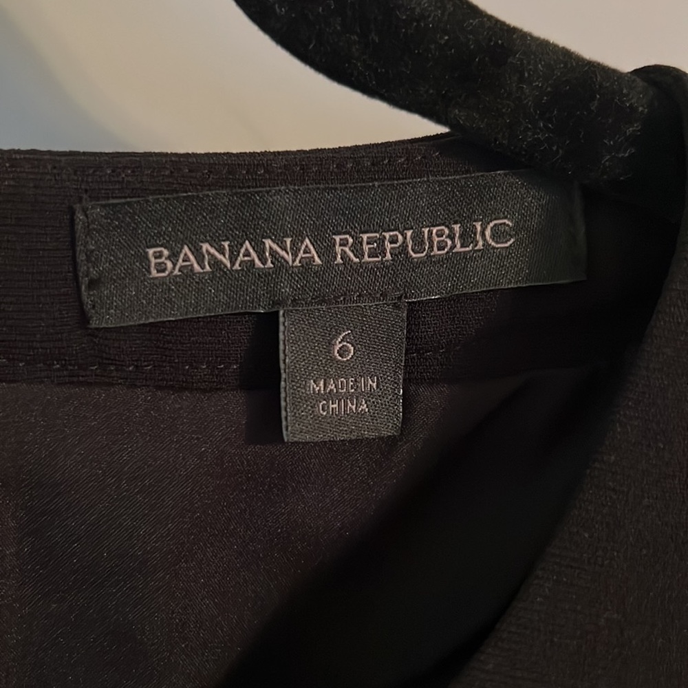 Banana Republic Dress Woven Floral Textured Fit Flare Size 6 - Picture 5 of 6
